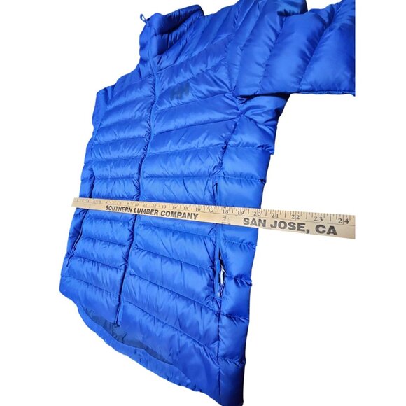 HH Puffer Jacket Mens Medium Blue Verglasn Down Coat Outdoors Casual - Picture 6 of 9
